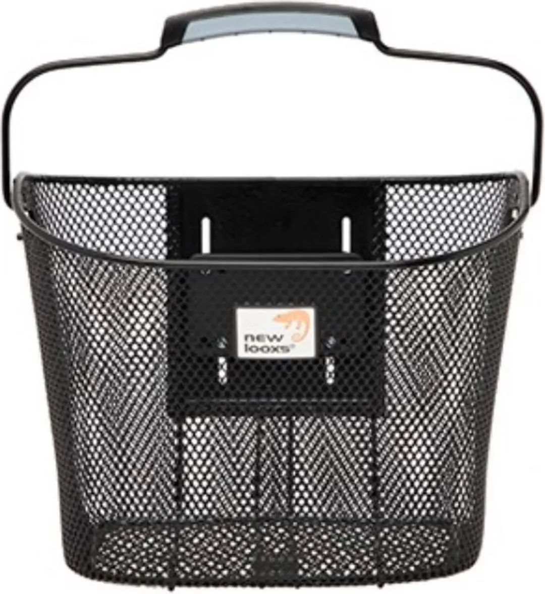 New Looxs Toscane Klickfix Fietsmand 19L - Staal - Zwart