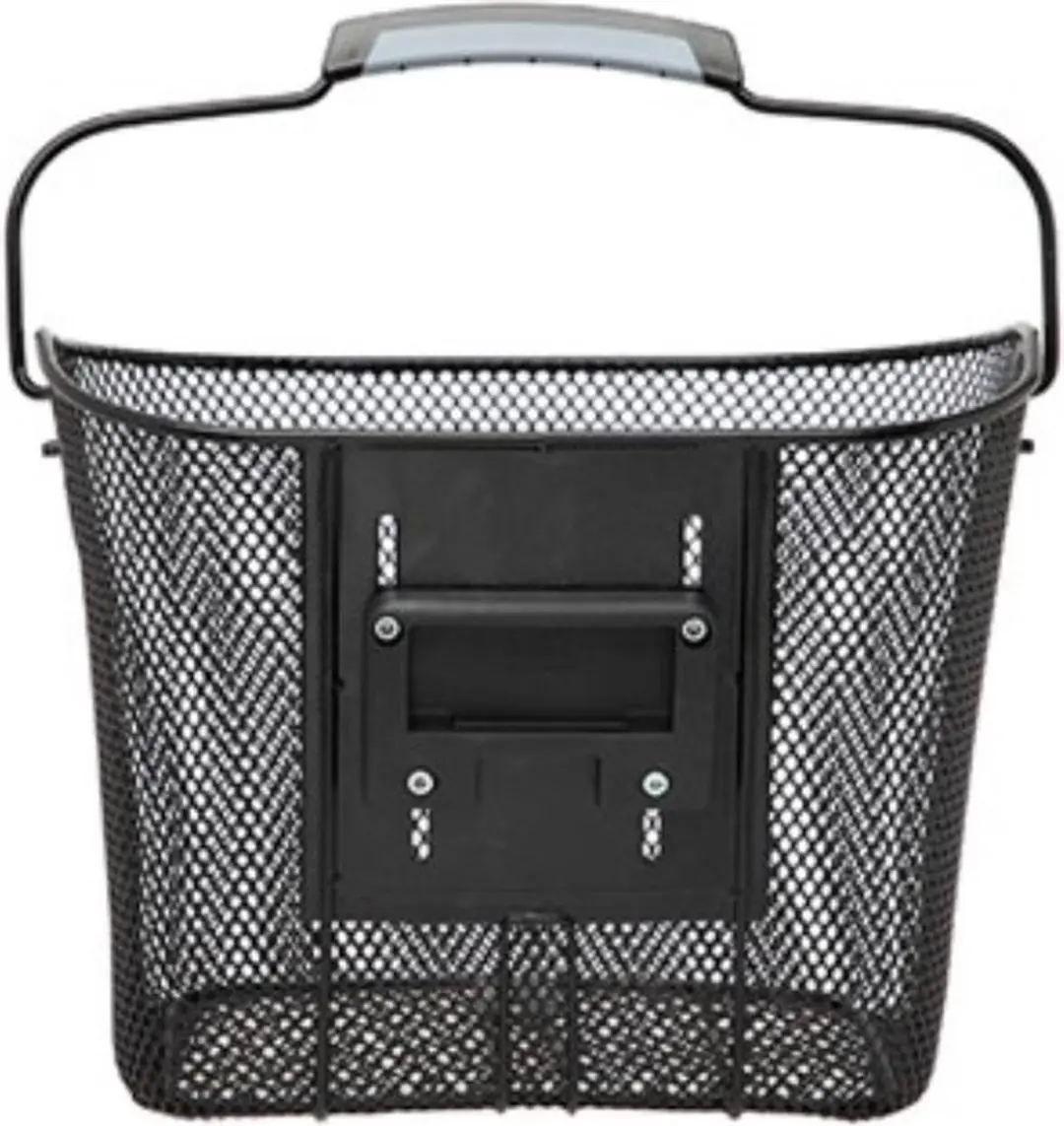 New Looxs Toscane Klickfix Fietsmand 19L - Staal - Zwart
