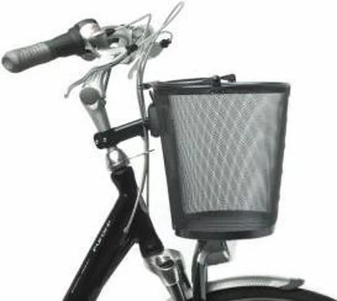 New Looxs Toscane Klickfix Fietsmand 19L - Staal - Zwart