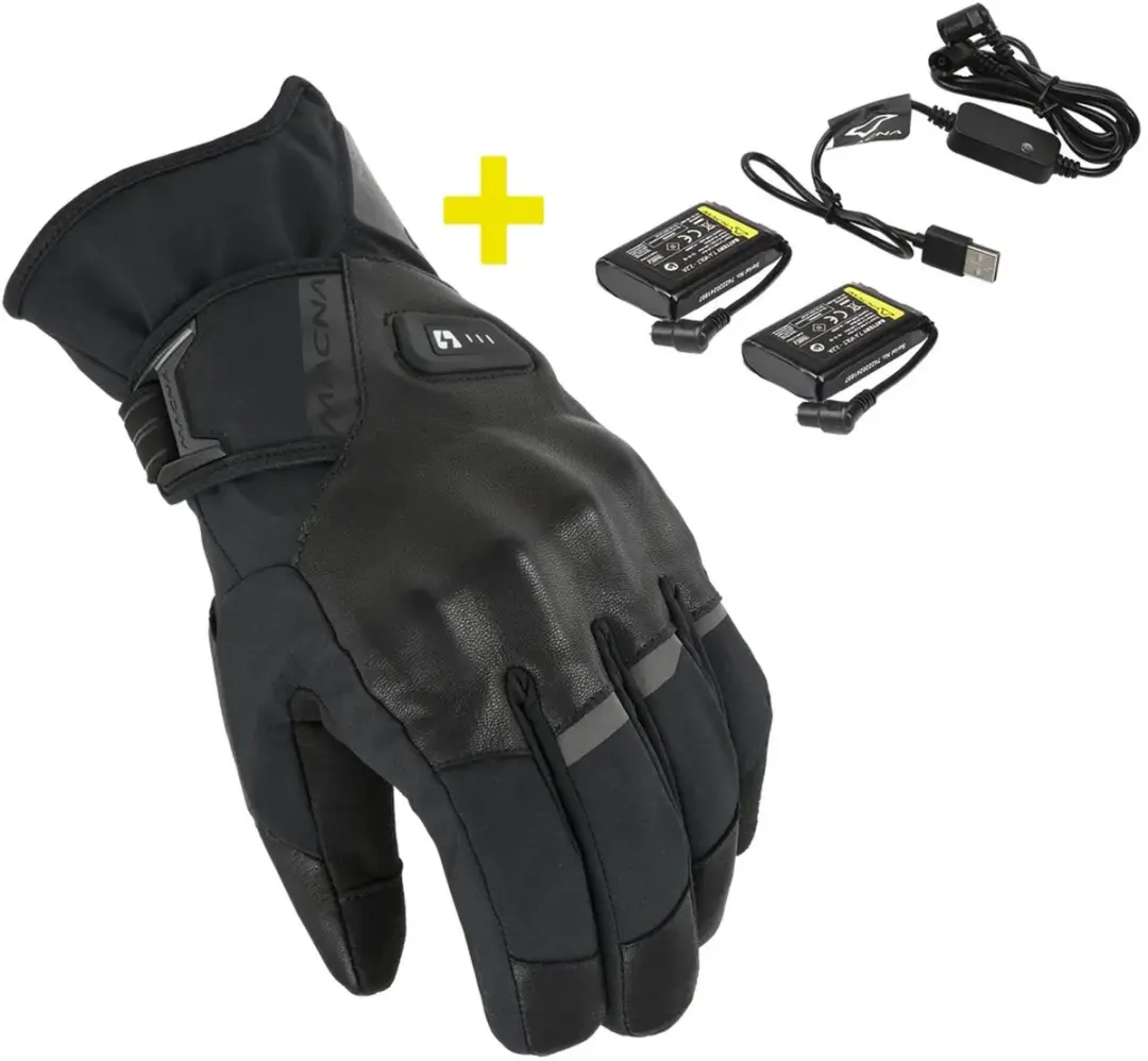 Macna Era 2.0 RTX Kit waterdichte, verwarmbare winter-motorhandschoenen + 7,4V /