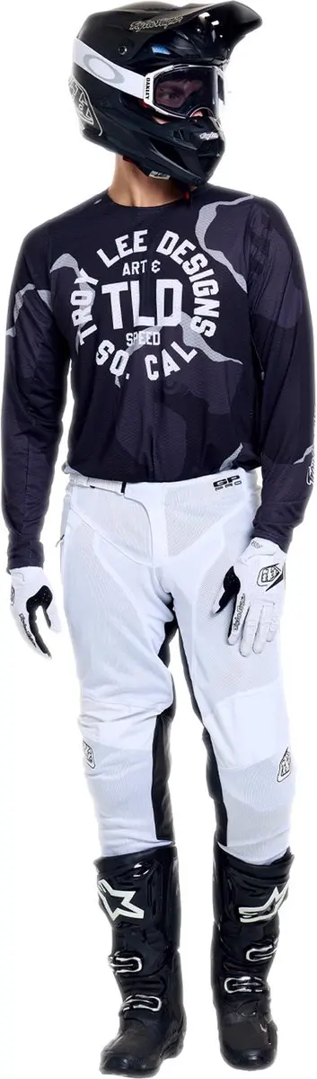 Troy Lee Designs GP Pro Air Camo Motocross-trui L - Zwart