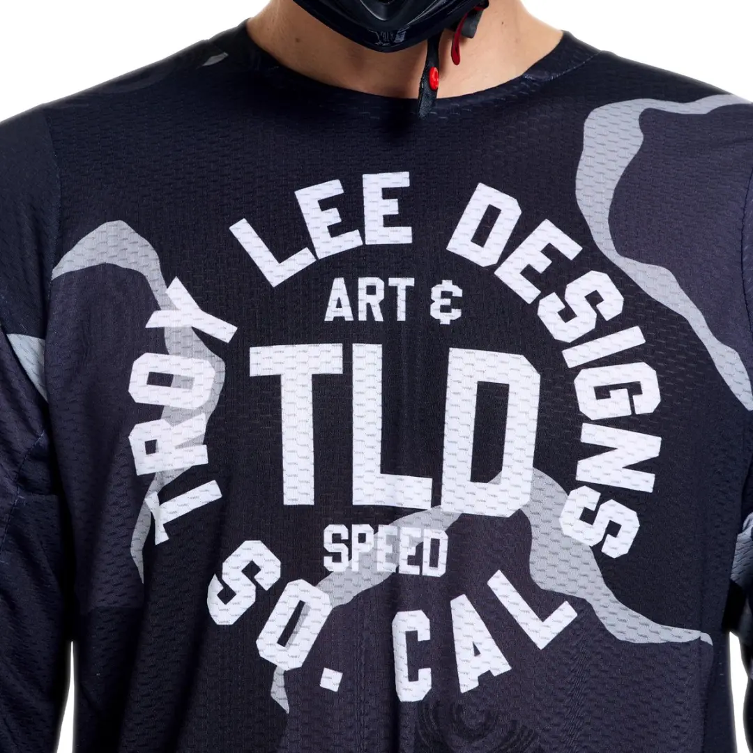 Troy Lee Designs GP Pro Air Camo Motocross-trui L - Zwart