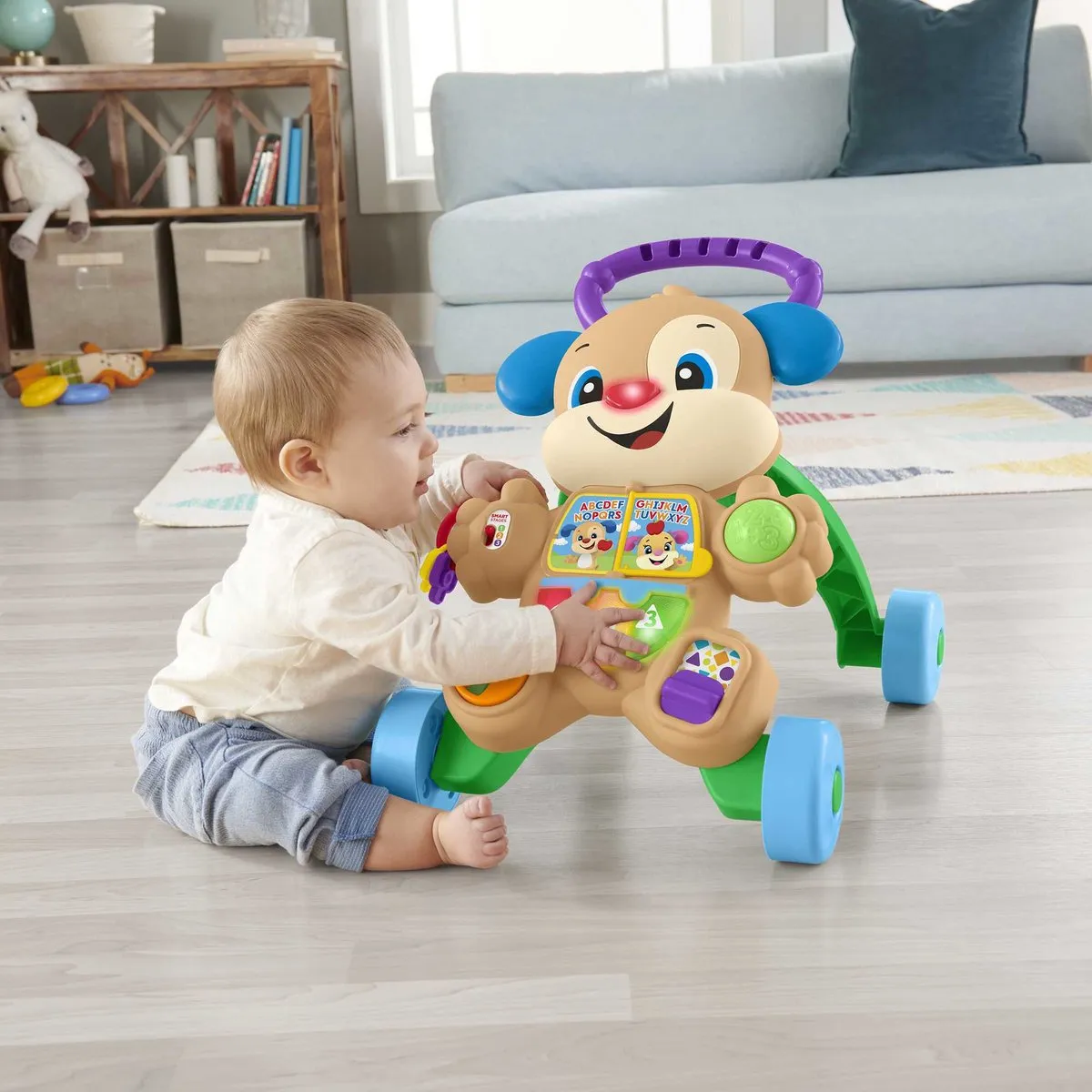 Fisher Price Lach En Leer Smart Stages Puppy Walker - Multicolor