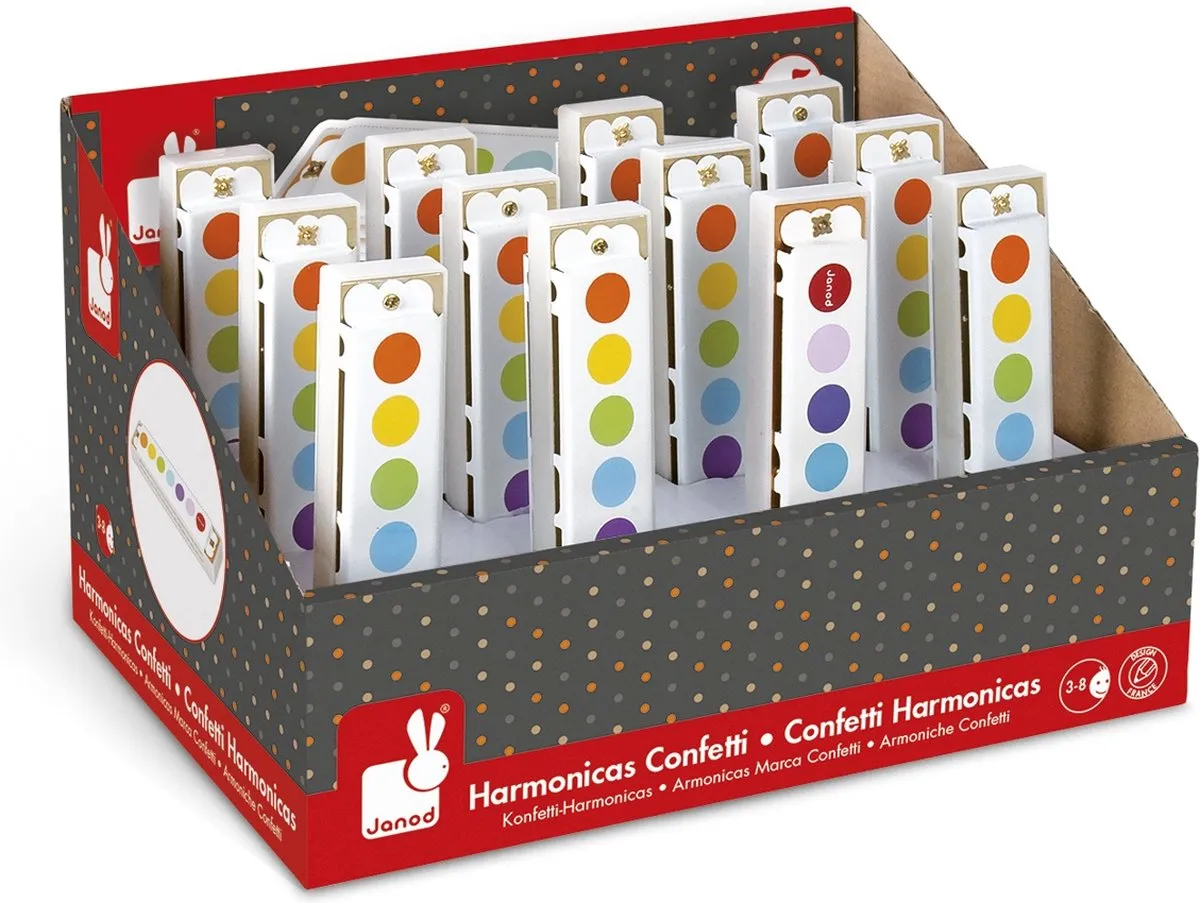 Janod Confetti Mondharmonica - Multi