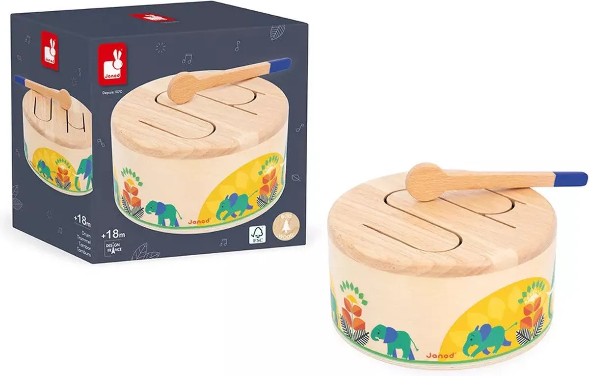 Janod Gioia Houten Babytrommel