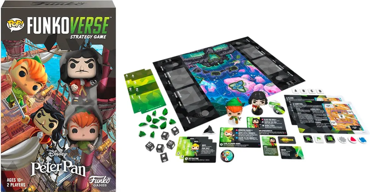 Funko POP! Funkoverse Peter Pan 100 Strategie Spel - Groen