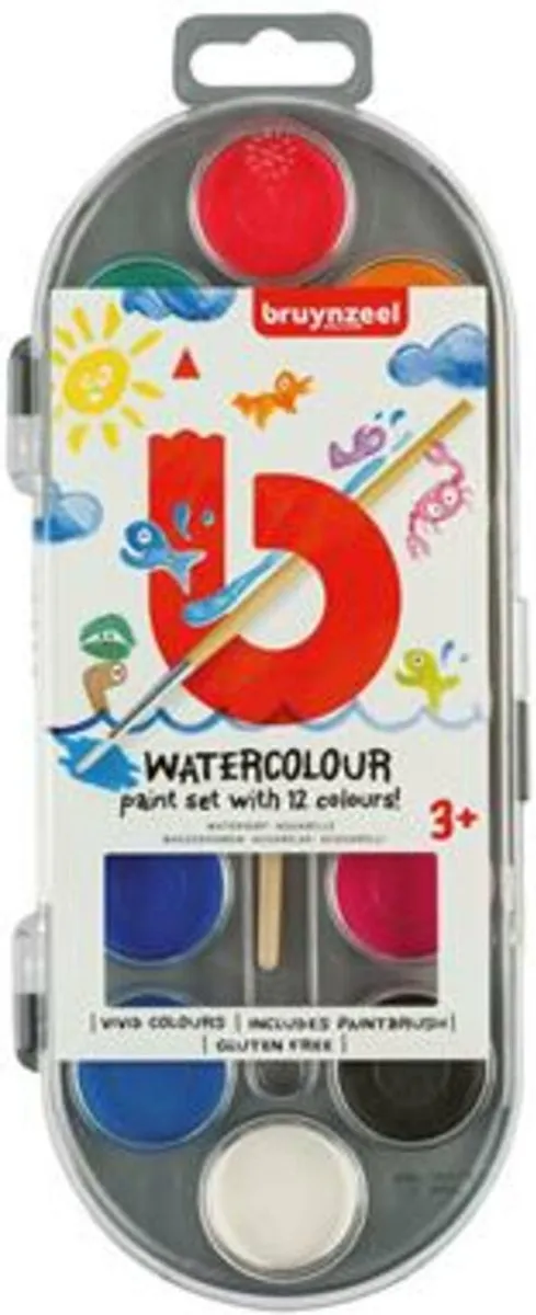 Bruynzeel Kids Waterverfset 12 Kleuren - 50ml - afbeelding 6 van 6