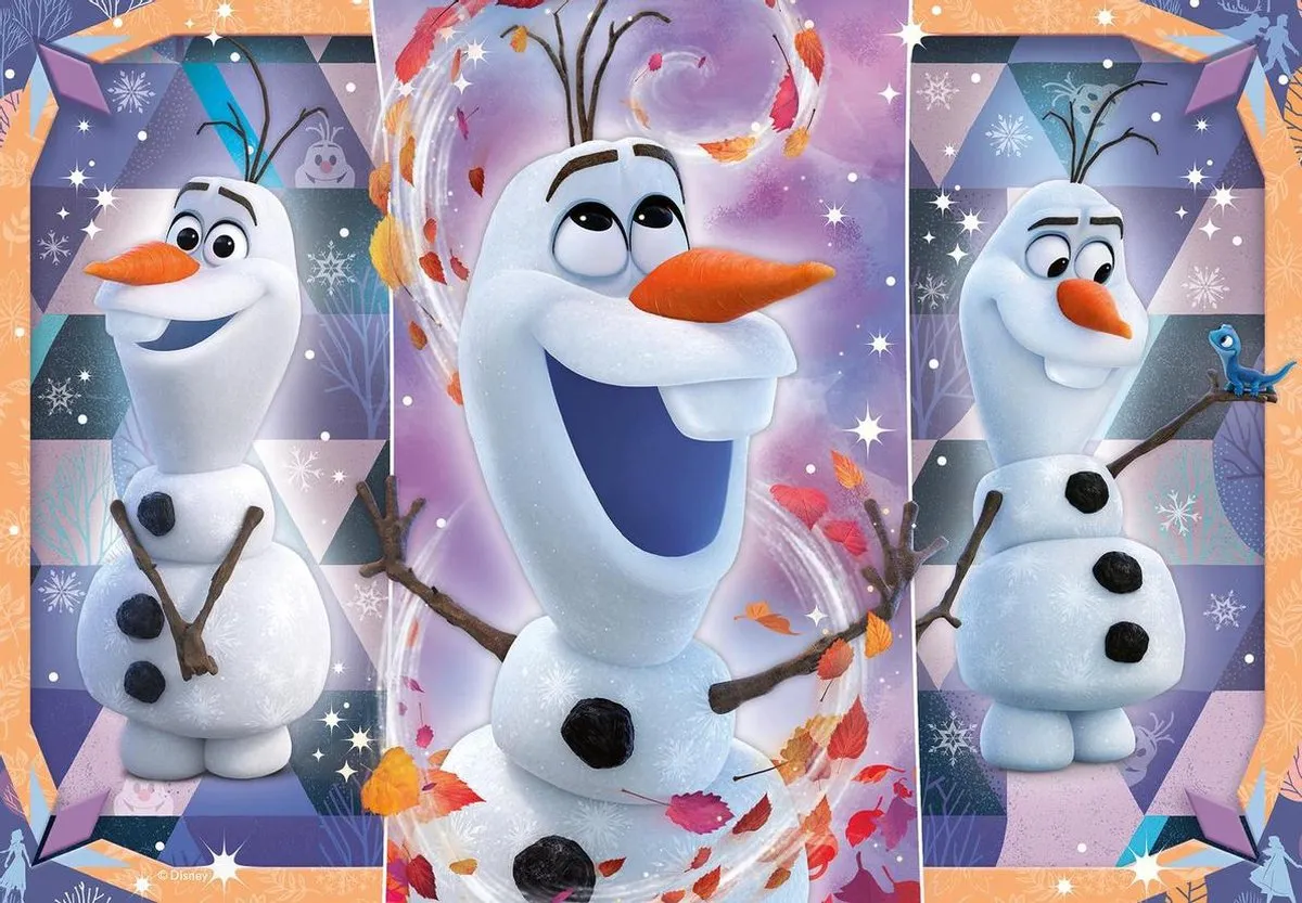 Ravensburger Disney Frozen Iedereen Houdt Van Olaf Puzzel - 2x12 Stuks - Multicolor