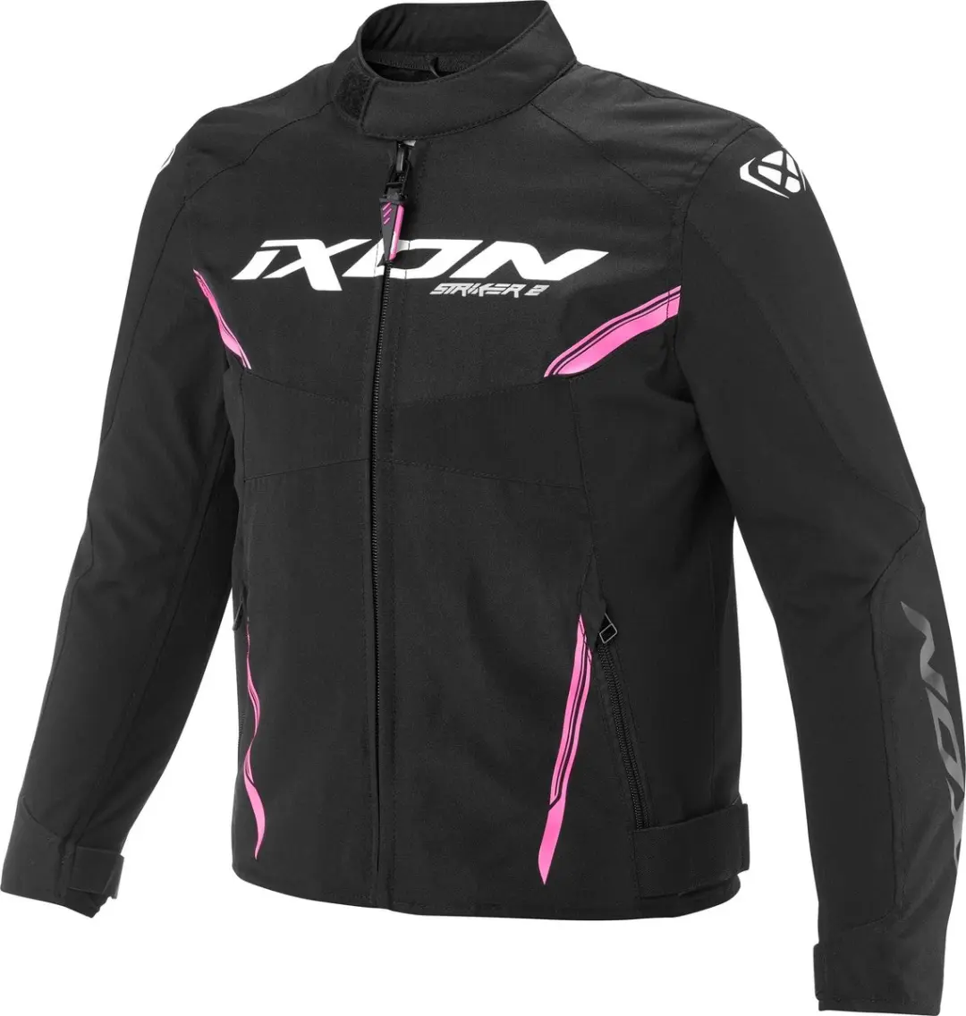 IXON Striker 2 Textiel Motorjack - Zwart/Wit - Maat 8