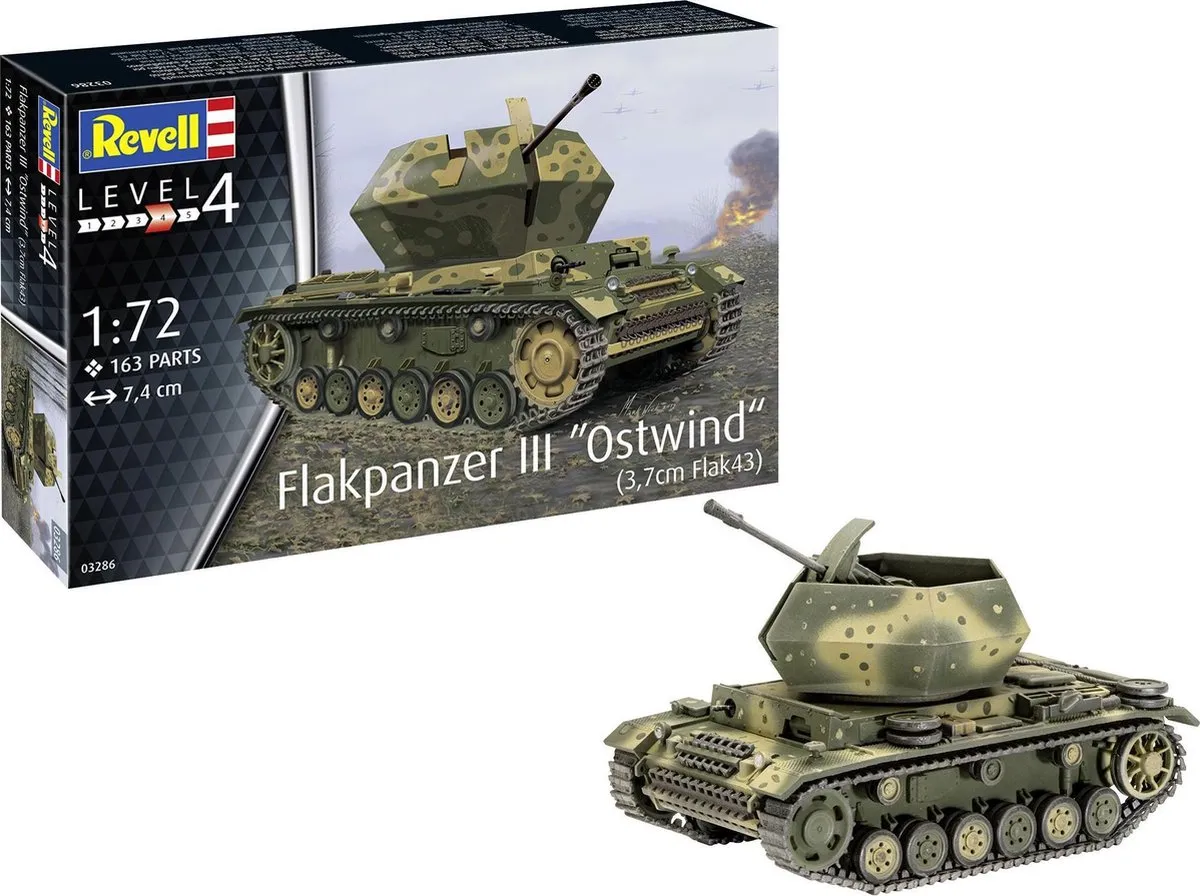 Revell 03286 Flakpanzer III Ostwind 1:72 Modelbouwkit
