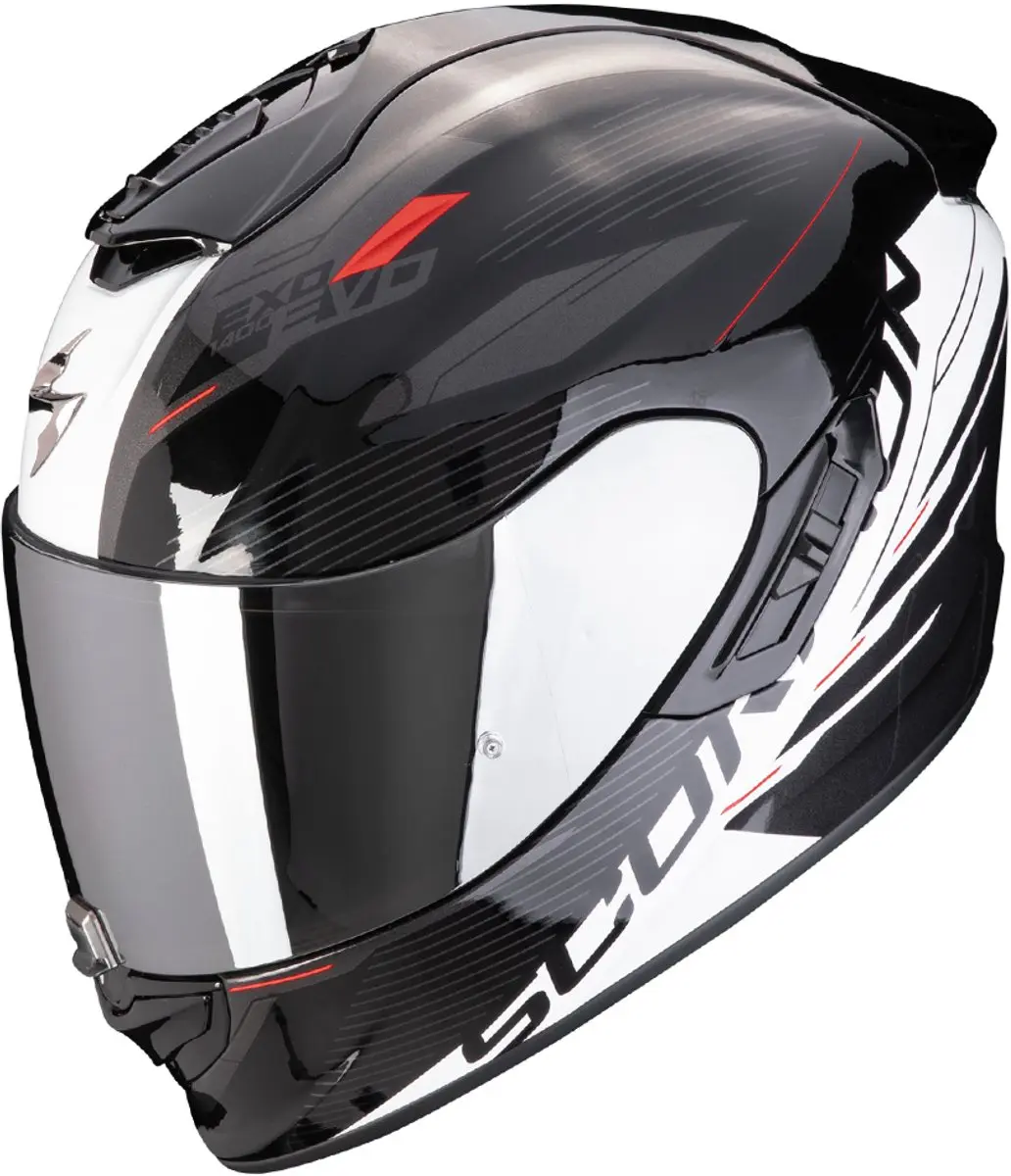 Scorpion EXO-1400 Evo II Air Luma Zwart Wit Integraalhelm
