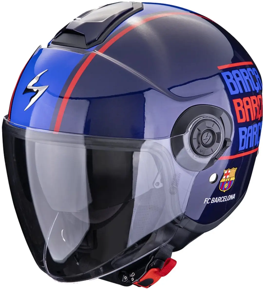 Scorpion Exo-City II FC Barcelona Blauw Rood Blauw Jet Helm
