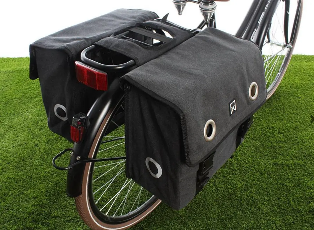 Willex Dubbele Fietstas 40L - Zwart