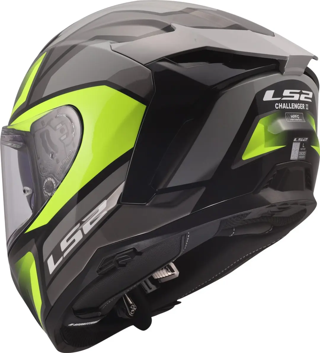 LS2 FF817 Challenger II Viper Helm - XS Grijs/Geel