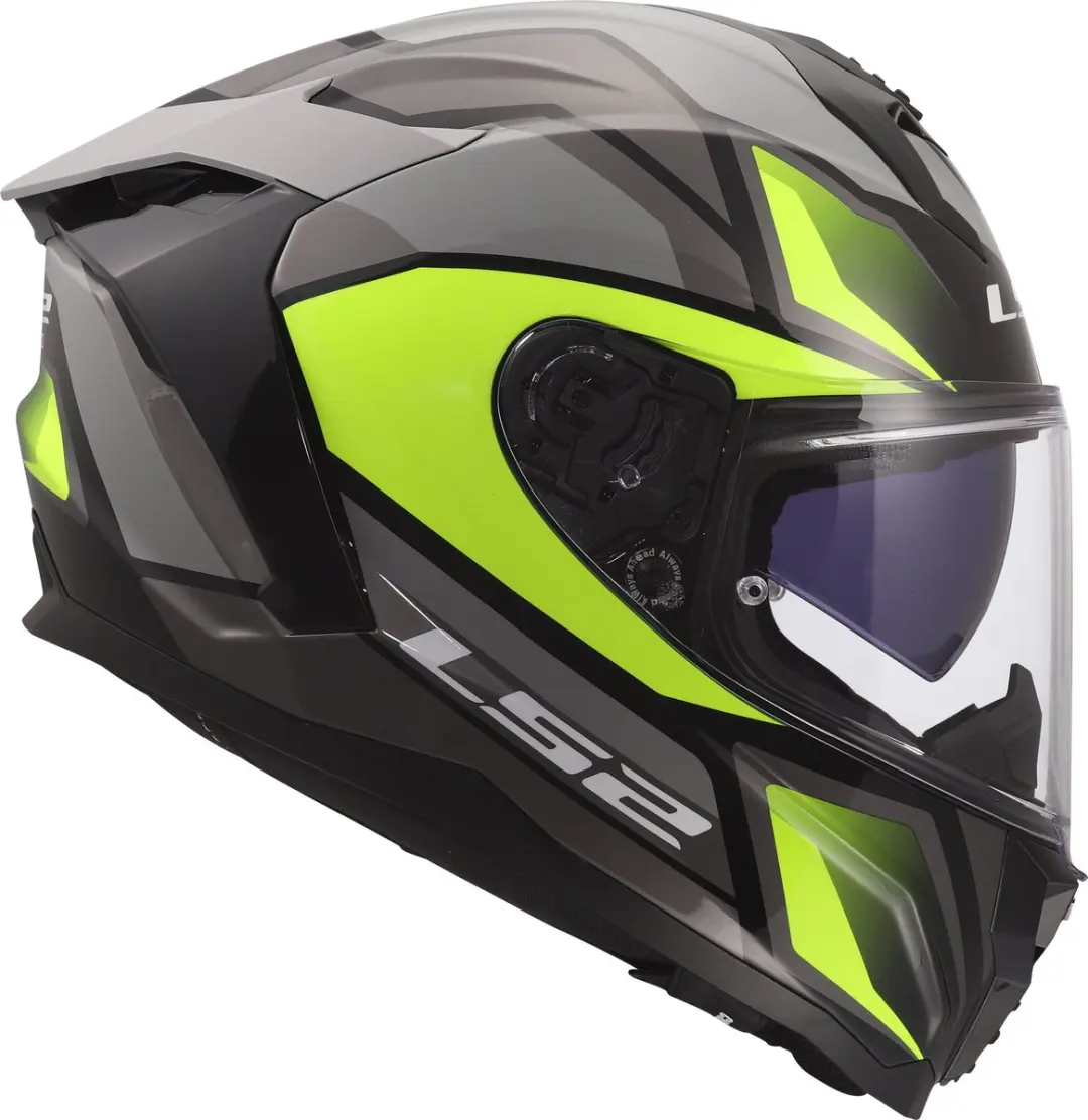 LS2 FF817 Challenger II Viper Helm - XS Grijs/Geel