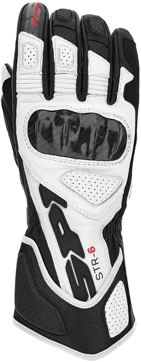 Spidi STR-6 Zwart Wit Handschoenen