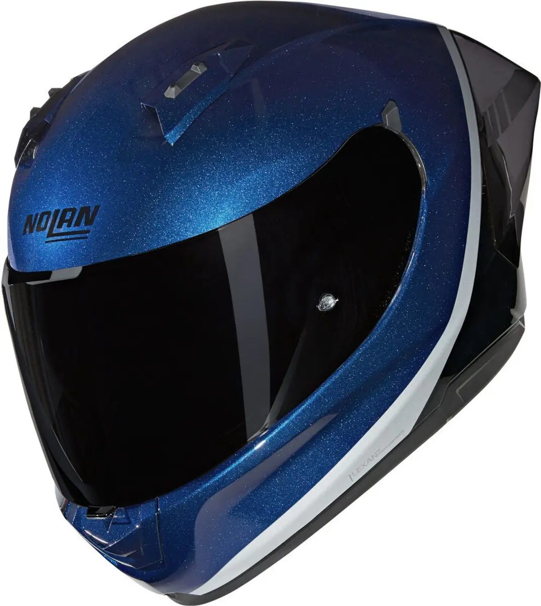 Nolan N60-6 Sport Verniciatura Speciale 346 Diepblauw Zwart Zilver Glossy Integr