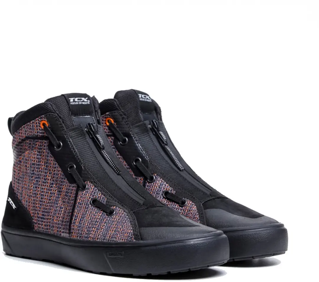TCX Ikasu Air Zwart Oranje Blauw Motorschoenen