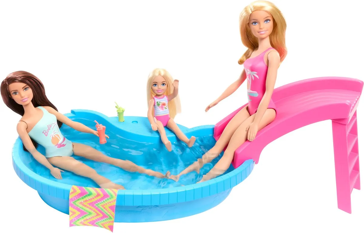 Barbie Zwembad met Pop