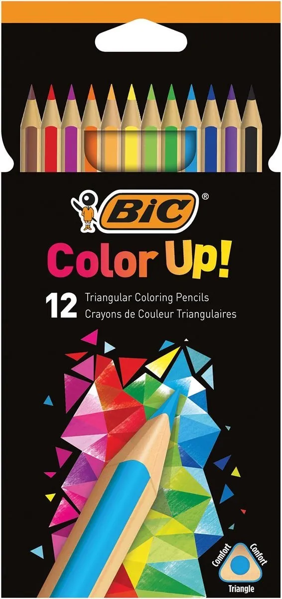 Bic Intensity Driehoekige Kleurpotloden 3,2mm - Multicolor - 12 Stuks