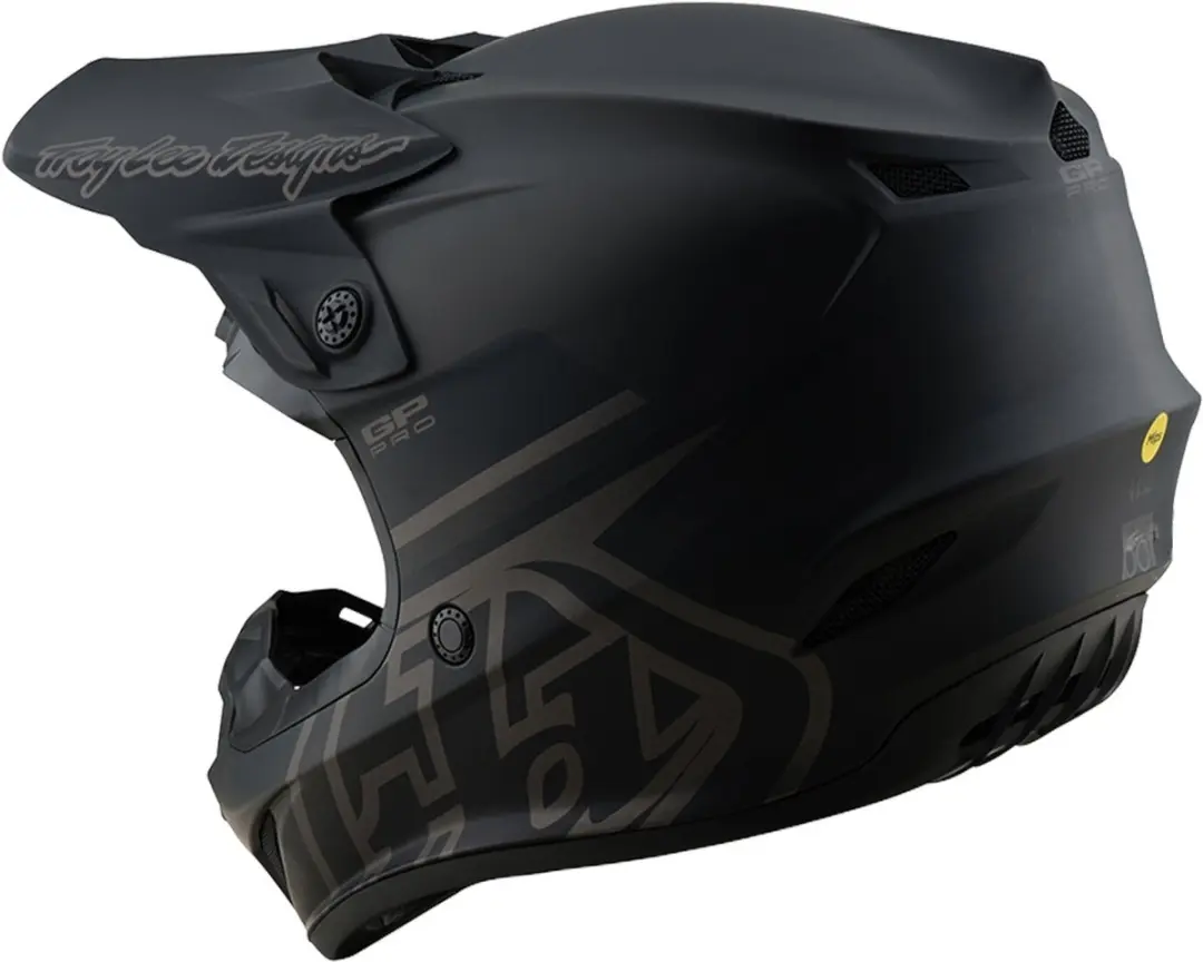 Troy Lee Designs GP Pro MIPS Mono Mat Zwart Crosshelm - L