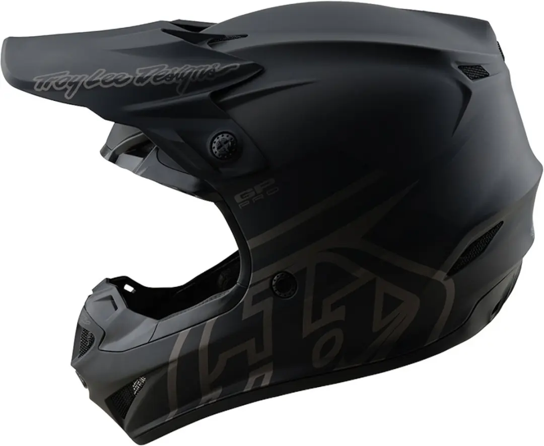 Troy Lee Designs GP Pro MIPS Mono Mat Zwart Crosshelm - L