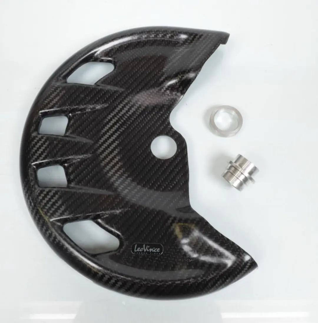 Protection disque frein avant carbone Leovince pour moto Kawasaki 450 KX F Ie 20