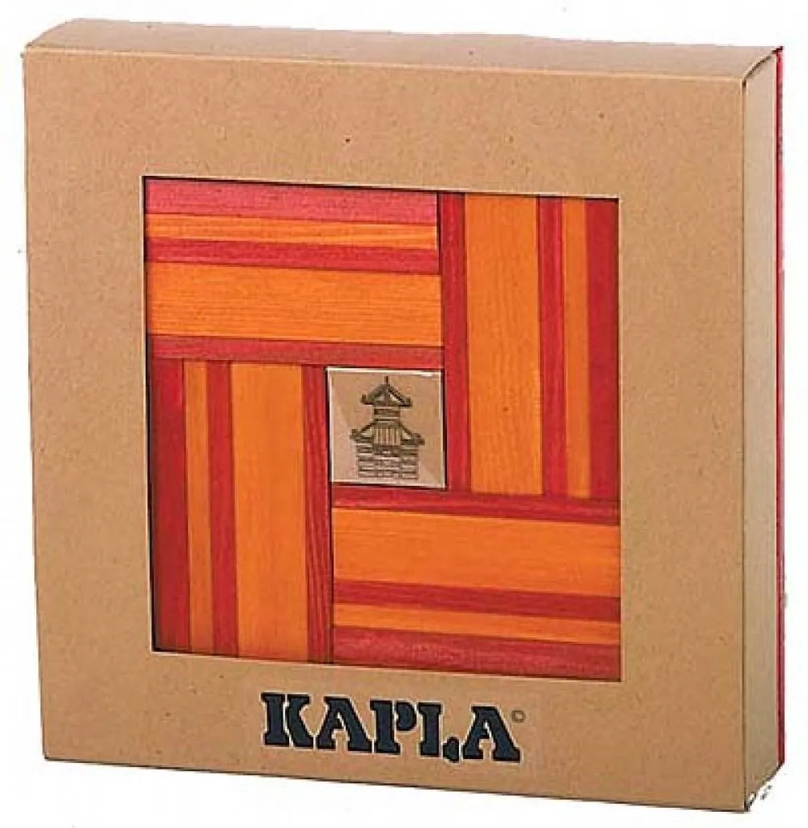KAPLA Constructiespeelgoed Rood Oranje 40 Plankjes