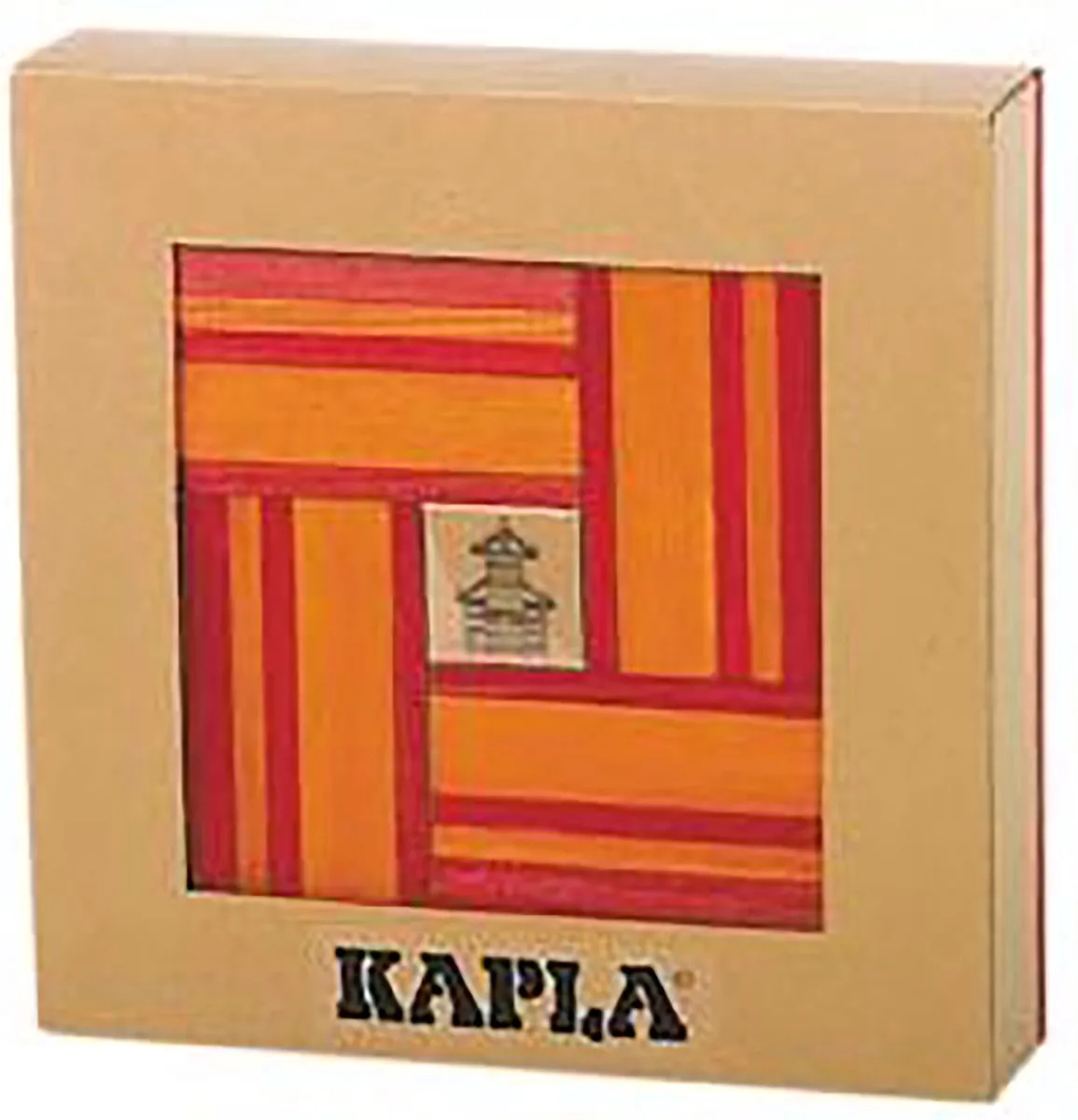 KAPLA Constructiespeelgoed Rood Oranje 40 Plankjes