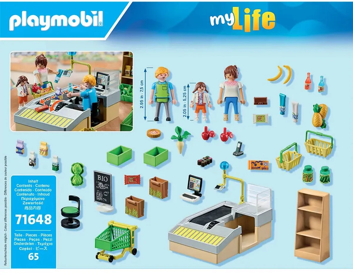 Playmobil My Life Biologische Supermarkt 71648 - Multicolor