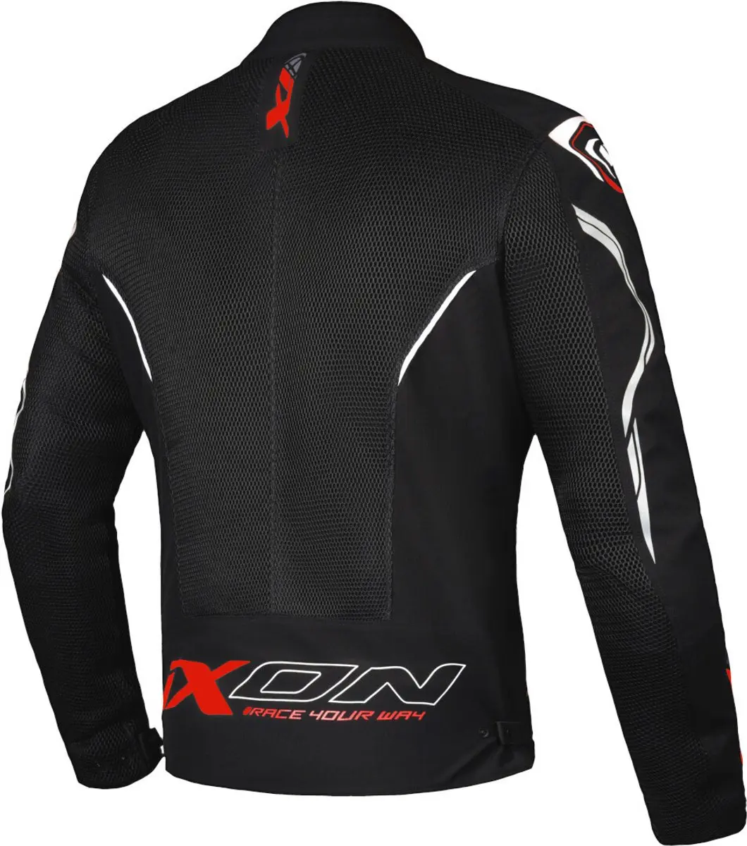 IXON Flicker Textiele Motorjas - 2XL - Zwart/Rood/Wit - afbeelding 6 van 6