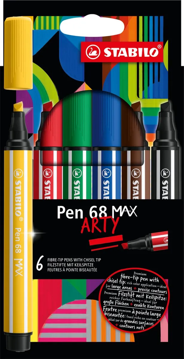 STABILO Pen 68 MAX Arty Viltstiften
