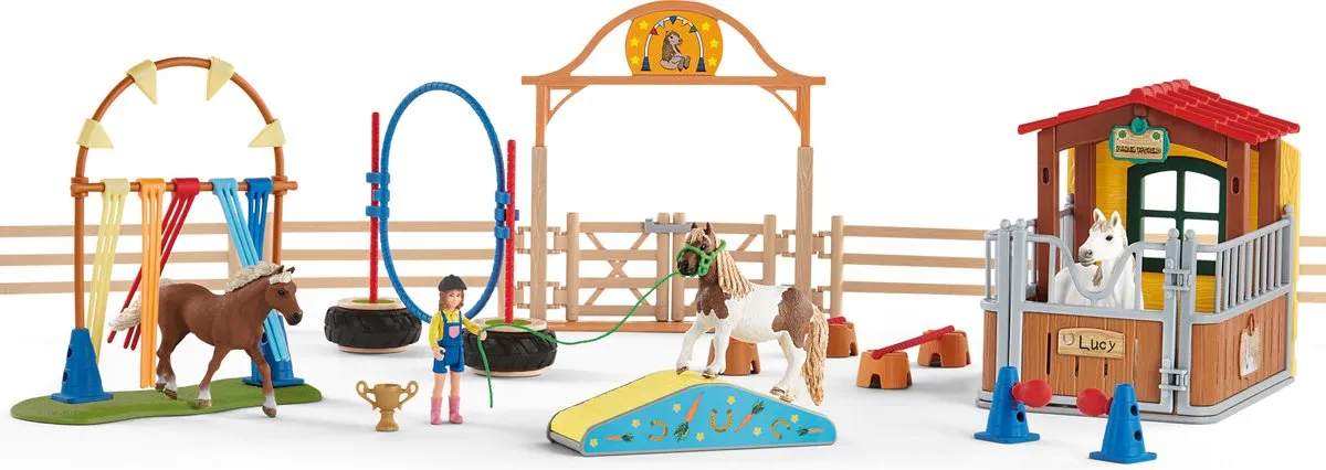 Schleich Horse Club 72149 Excluding Agility At The Horse Box - Bruin