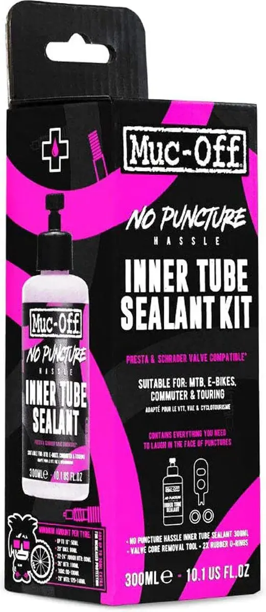 Muc-Off Inner Tube Sealant Kit 300ml - Roze/Zwart