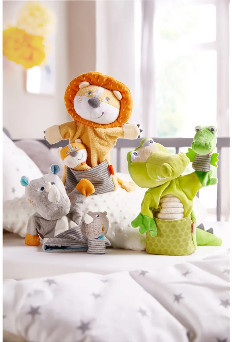 Haba Handpop Krokodil Junior 30x22cm - Groen