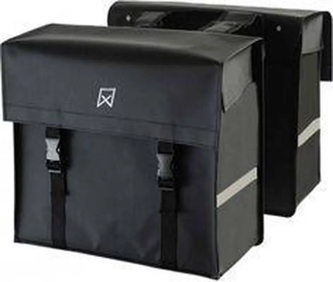 Willex Bisonyl Dubbele Fietstas 40L - Zwart