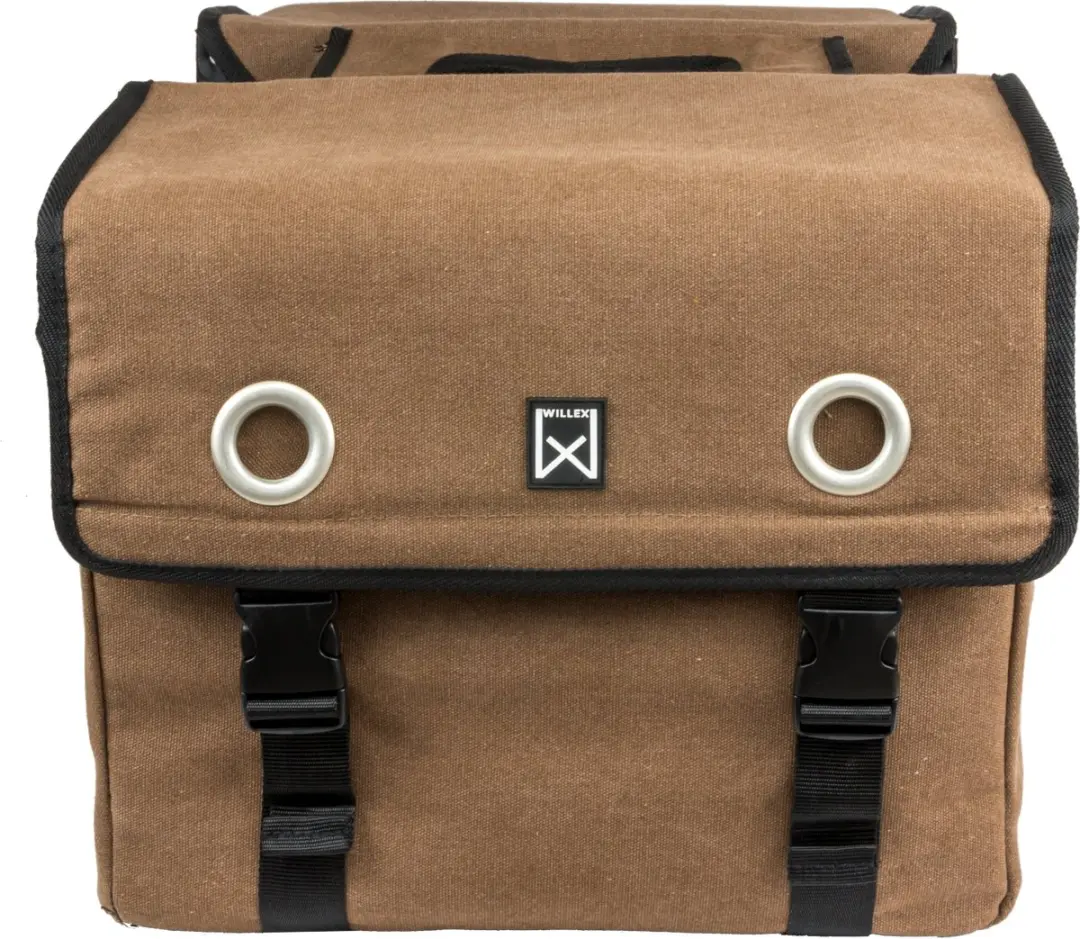 Willex Dubbele Fietstas 40L - Bruin