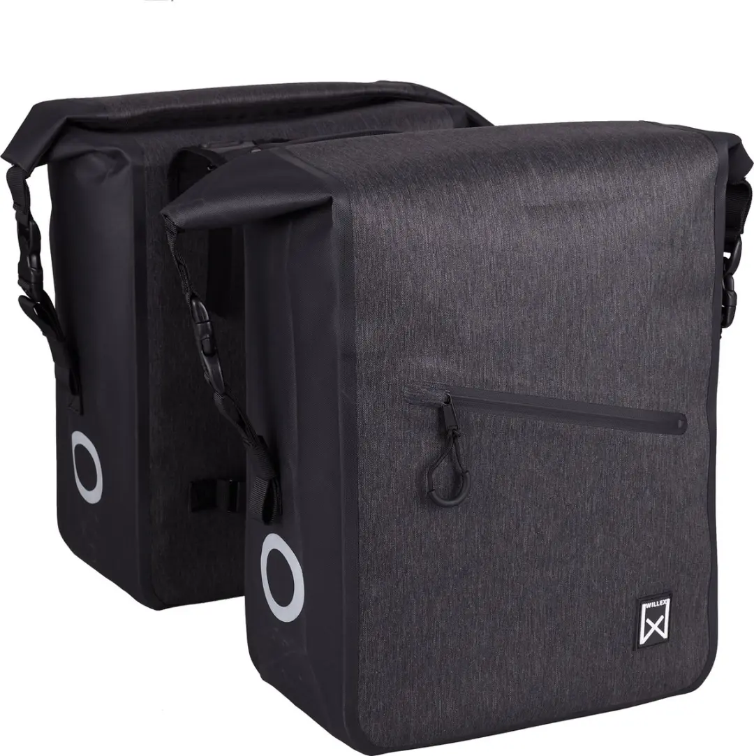 Willex Combi Dubbele Fietstas 54L - Zwart