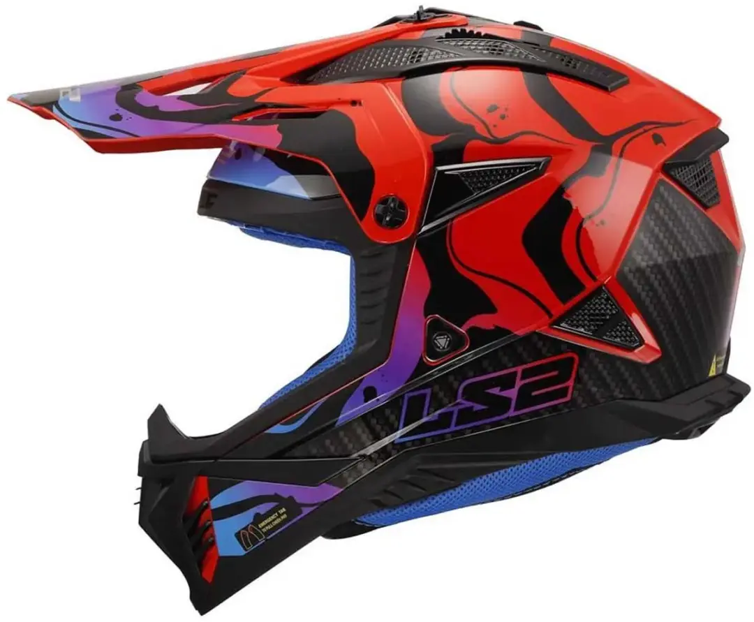 LS2 MX708 Fast II Wash Helm - M - Rood