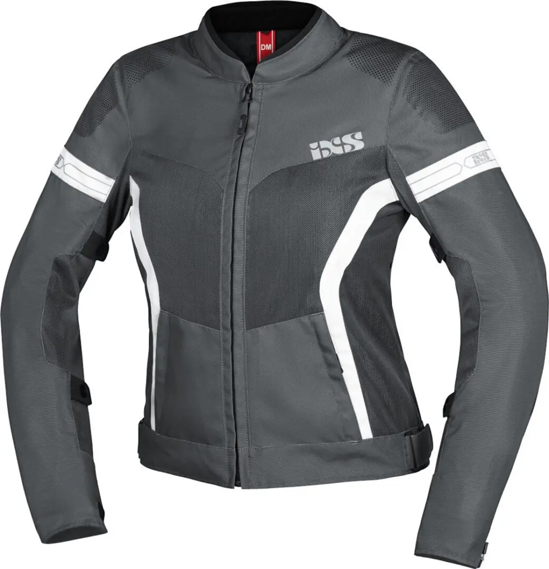 IXS Trigonis-Air Dames Grijs Textiele Motorjas