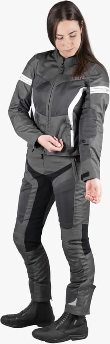 iXS Trigonis-Air Motorjas Dames - Grijs/Wit 3XL - afbeelding 4 van 6