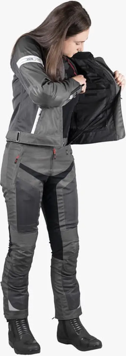iXS Trigonis-Air Motorjas Dames - Grijs/Wit 3XL - afbeelding 6 van 6