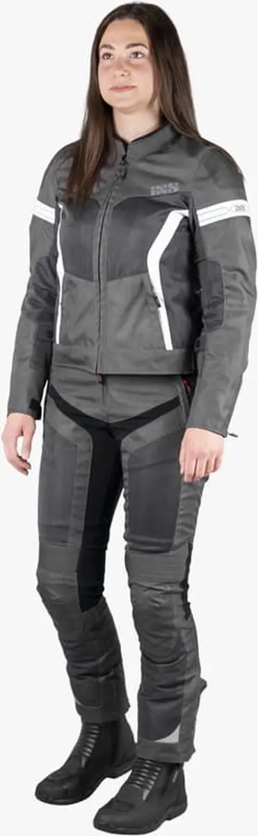 iXS Trigonis-Air Motorjas Dames - Grijs/Wit 3XL - afbeelding 5 van 6