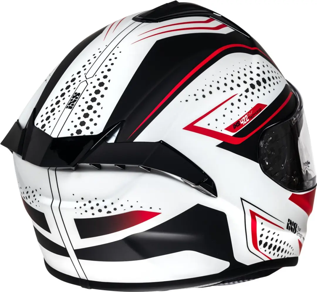 iXS iXS422 FG 2.2 Integraalhelm - Zwart/Rood/Wit - afbeelding 2 van 6