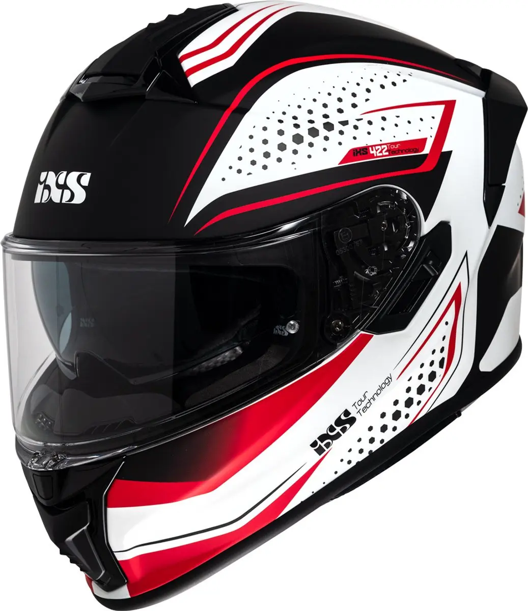 IXS iXS422 FG 2.2 Wit Rood Integraalhelm