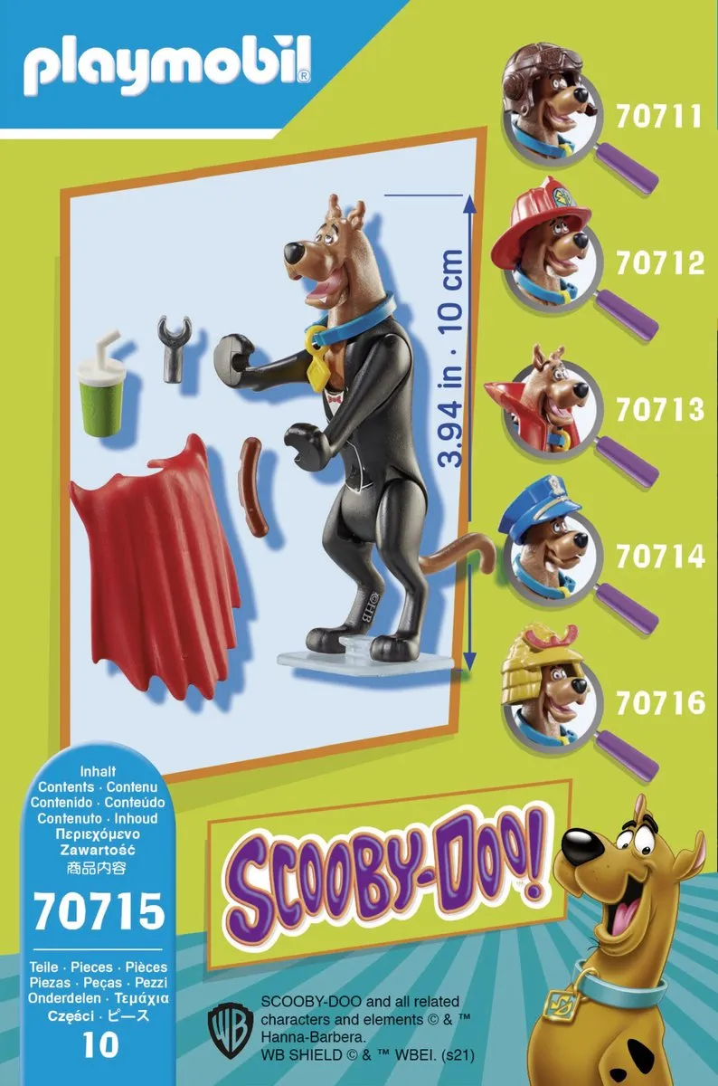 Playmobil Scooby-Doo! Vampier Verzamelfiguur 70715 - Multicolor