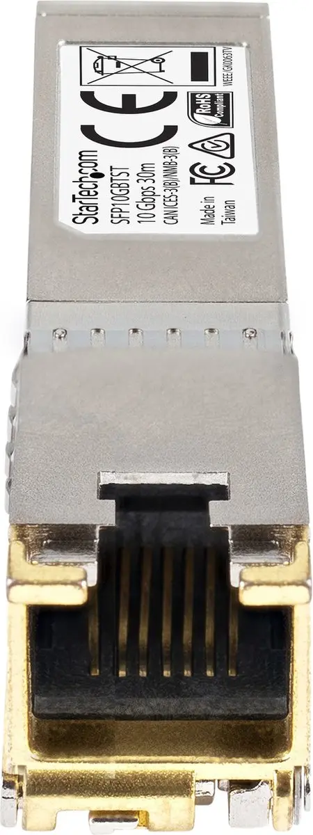 Startech SFP10GBTCST SFP+ Module 10Gbps - Zilver
