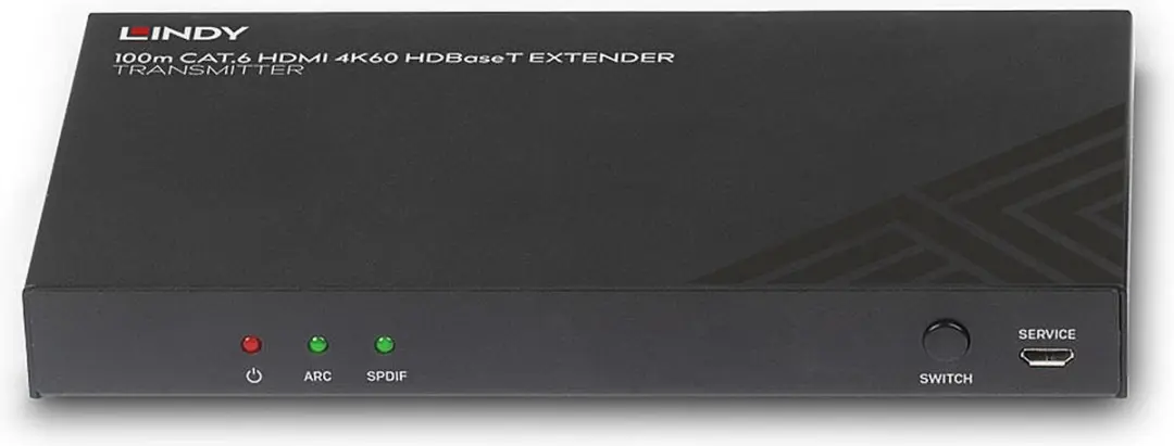 Lindy 38341 audio/video extender AV-zender Zwart