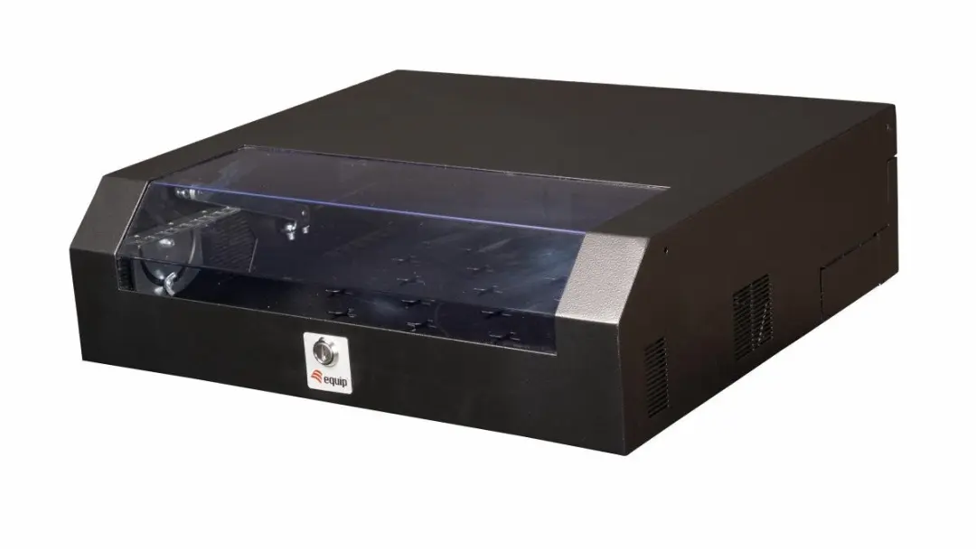 Equip ESF-05-B rack 2U/3U Wandrek Zwart