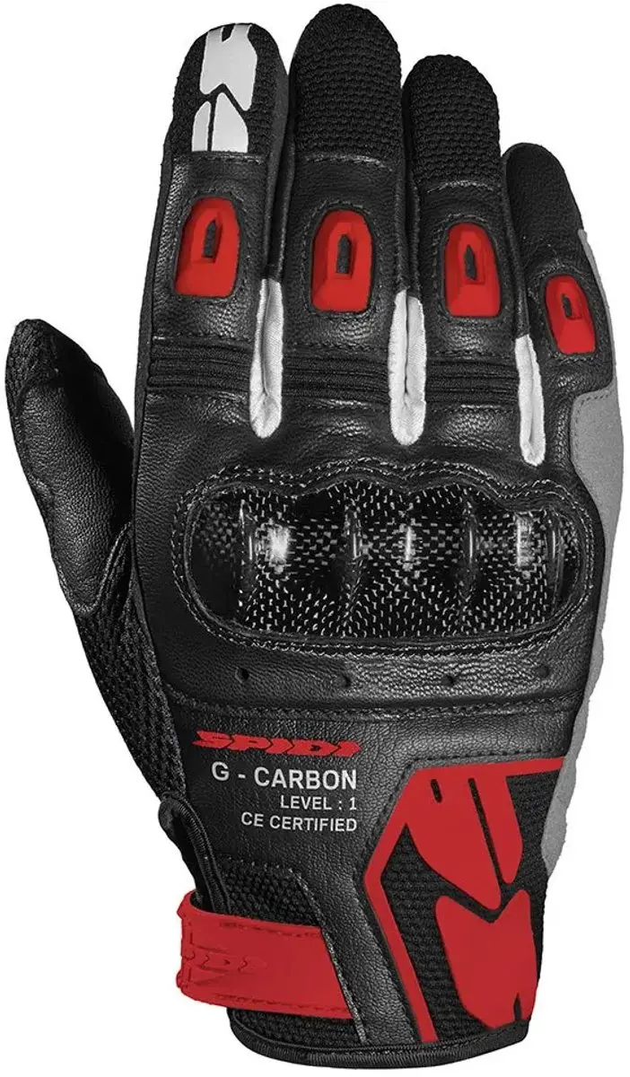 Spidi G-Carbon Handschoen - Maat S - Rood - afbeelding 4 van 4